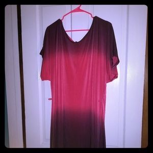 Pink dip dye dress